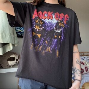 Black “Back Off” Funny Dog Graphic Tee